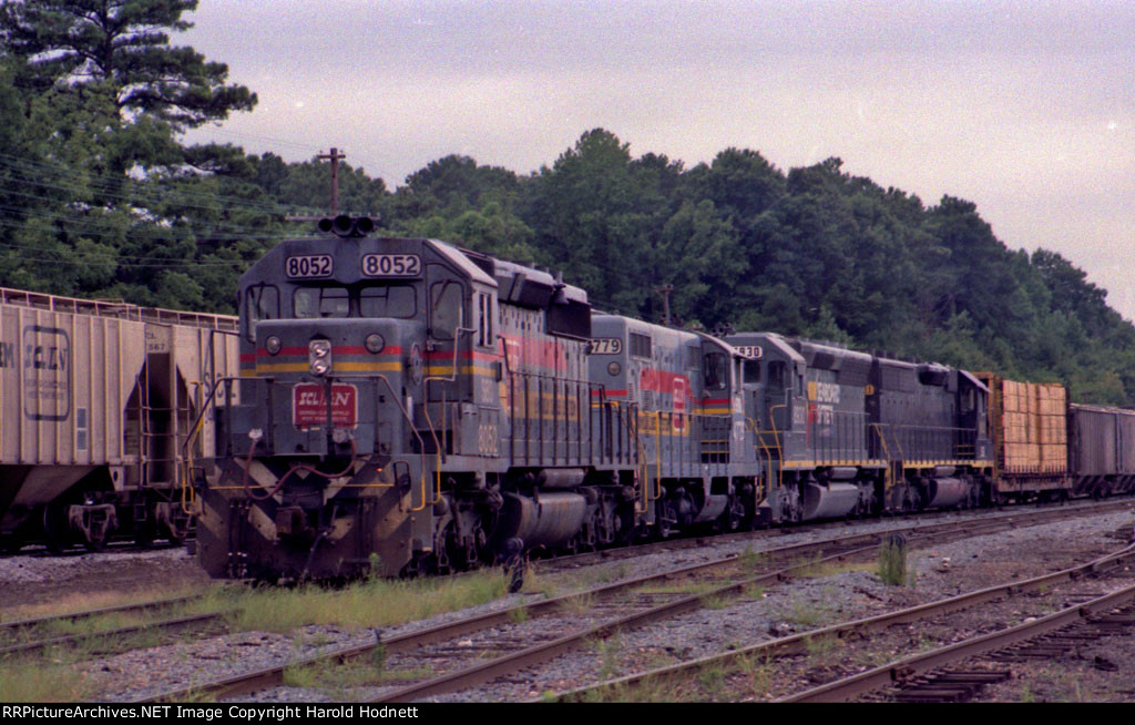 SBD 8052 leads three other locos